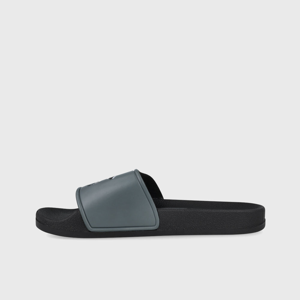 Umbro Mens Triple Logo Slides Grey