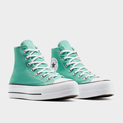 Converse Womens Chuck Taylor All Star Lift Platform High Top sneakers Green