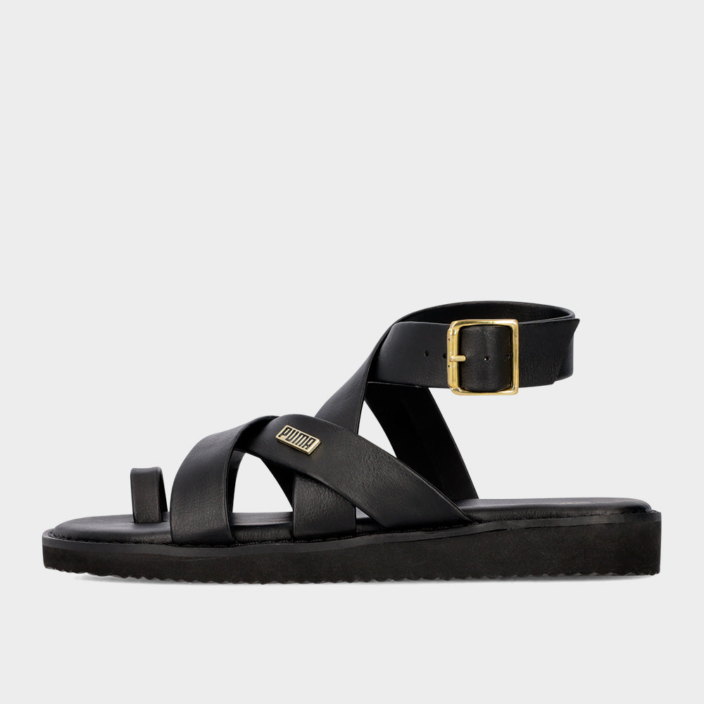 Puma Womens Gracecat Toe Wrap Sandals Black