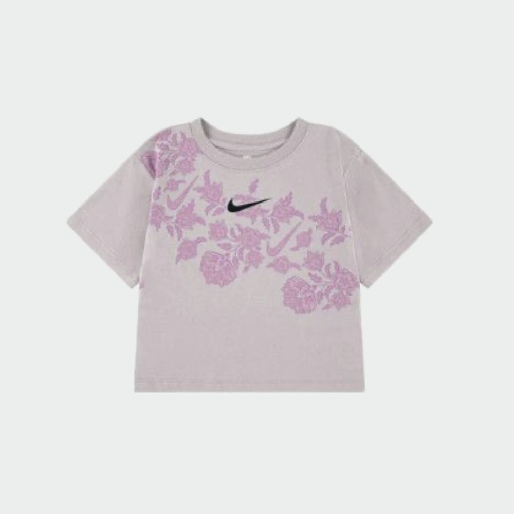 Nike Girls Lace It Up Boxy Tee Pink