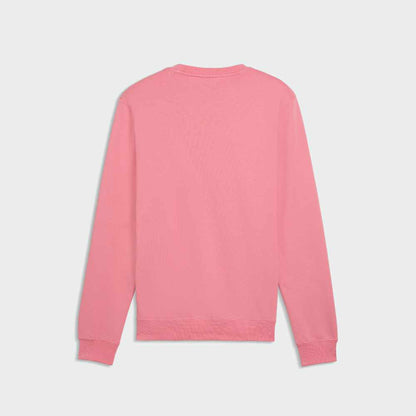 PUMA MENS Essentials Small No 1 logo Centered Crew Top PINK