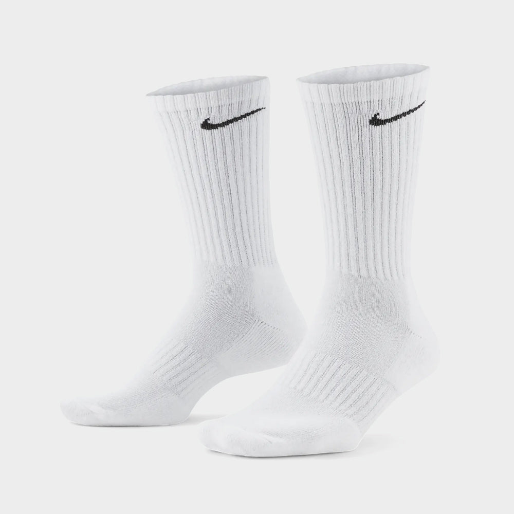 Nike Unisex 3 Pack Everyday Cushioned Calf Socks White