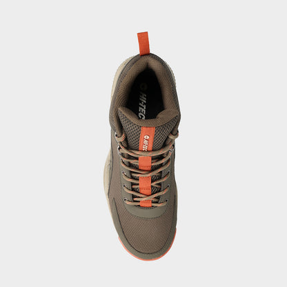 HI-TEC MENS Glacier Mid Outdoor Shoes BROWN