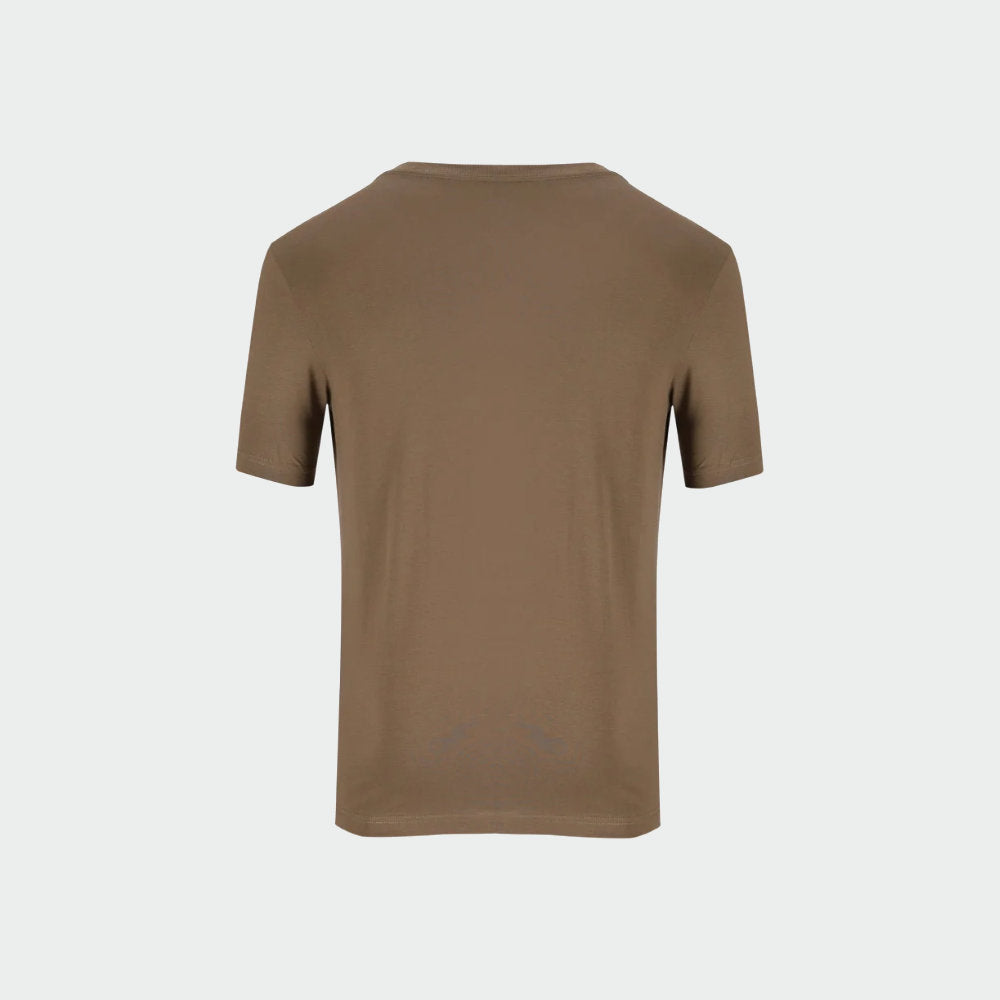 Adidas Mens Small Logo Tee Brown