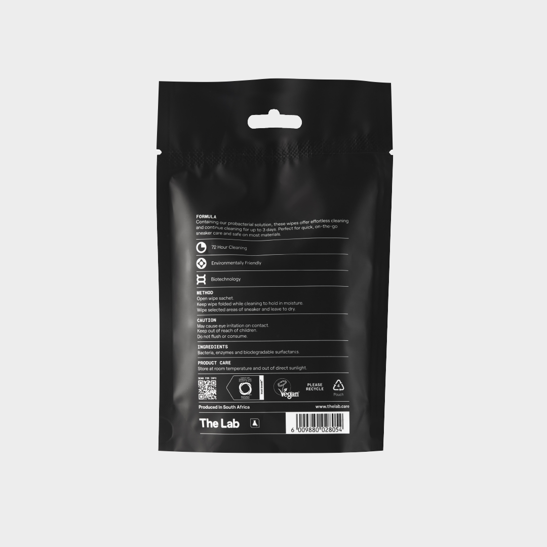 The Lab Sneaker Wipes Black
