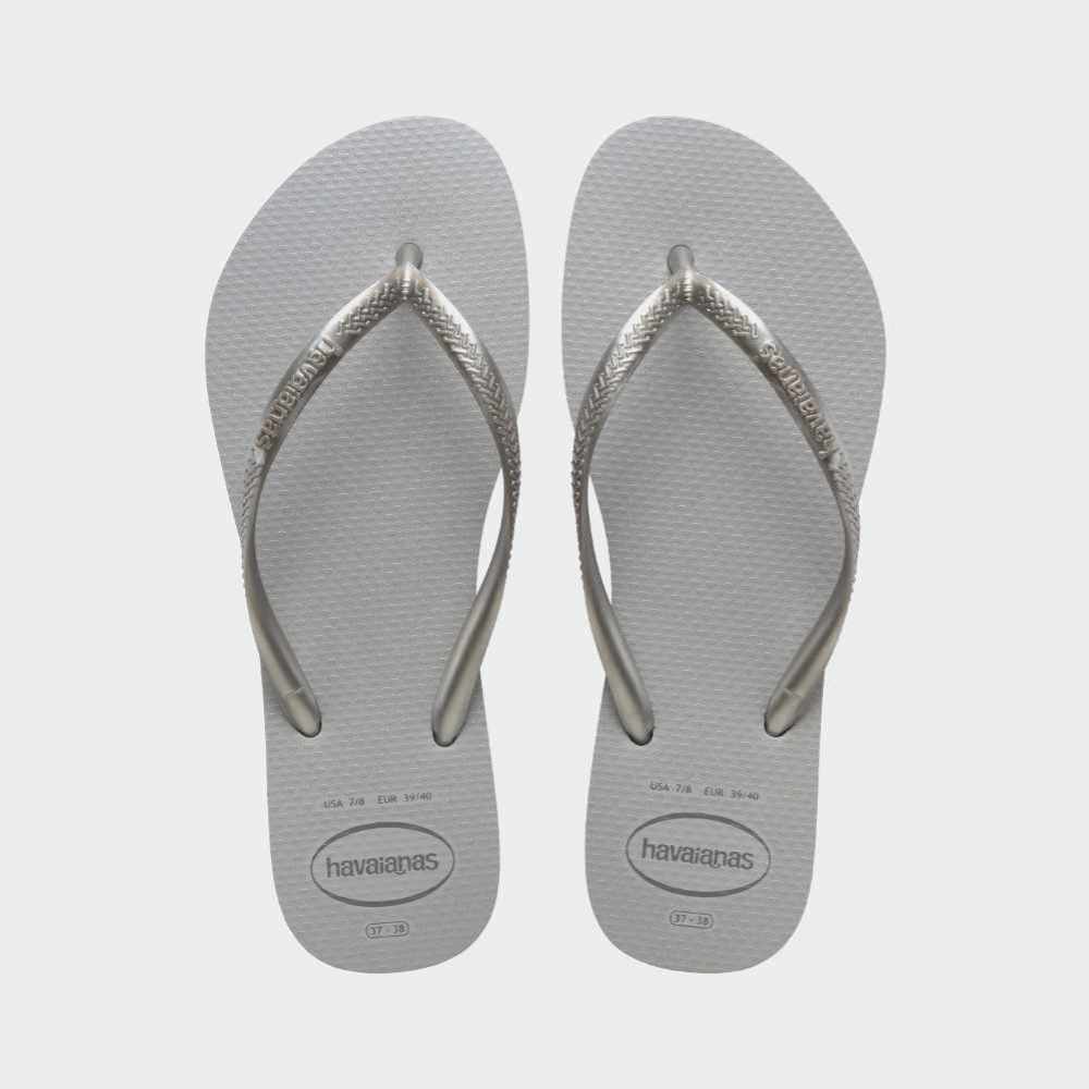 Havaianas Womens Slim Thong Sandals Grey