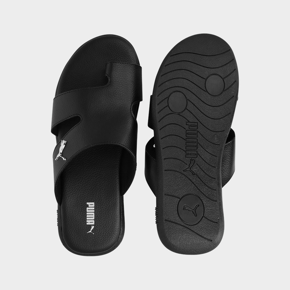 PUMA MENS Sporty Magnet Slides BLACK