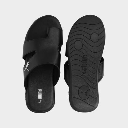 PUMA MENS Sporty Magnet Slides BLACK