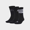 Adidas Unisex Logo 3 Pack Socks Black