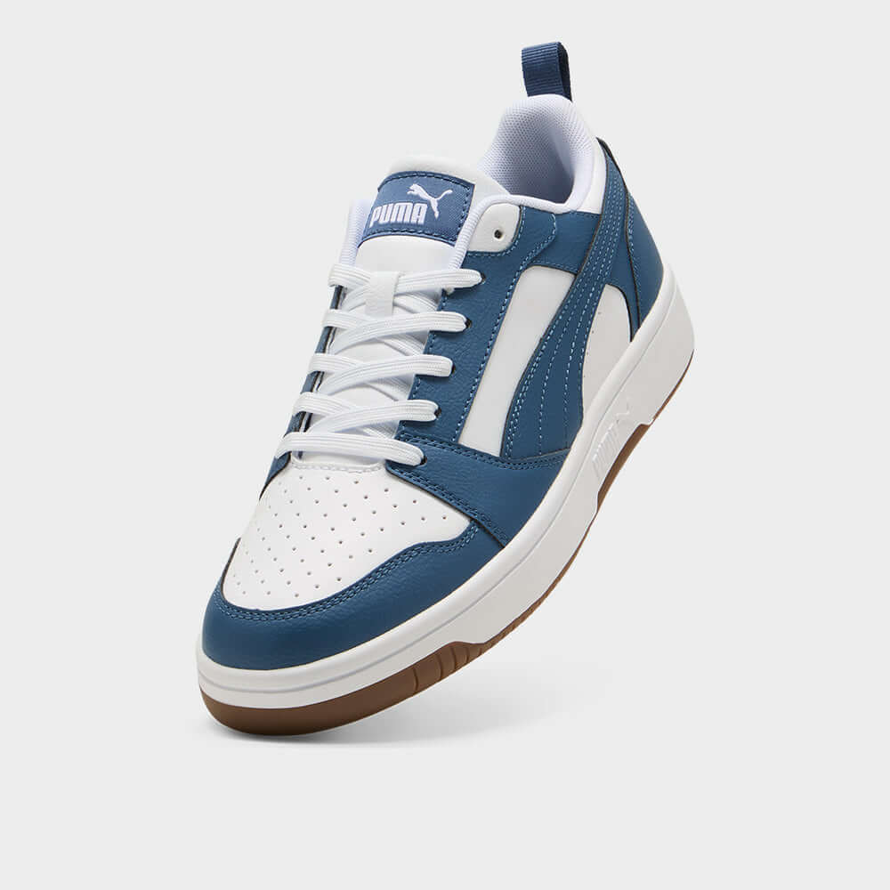Puma Mens Rebound V6 Low Sneakers Blue