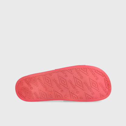 Umbro unisex slide sandal sole in maroon with textured grip for comfort and support.