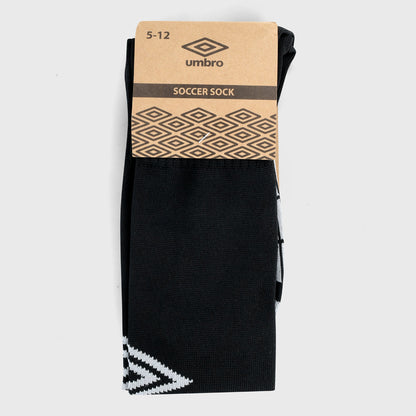 UMBRO SINGLE FOOTBALL SOCK BLACK