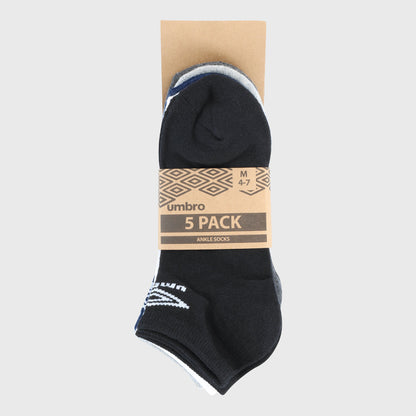 UMBRO 5 Pack Core Hidden Socks
