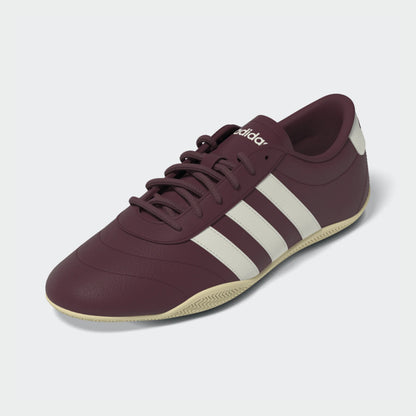 Adidas Womens Grand Court Low Sneakers Burgundy