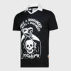 Majita Mens Collared V-Neck Tee Black