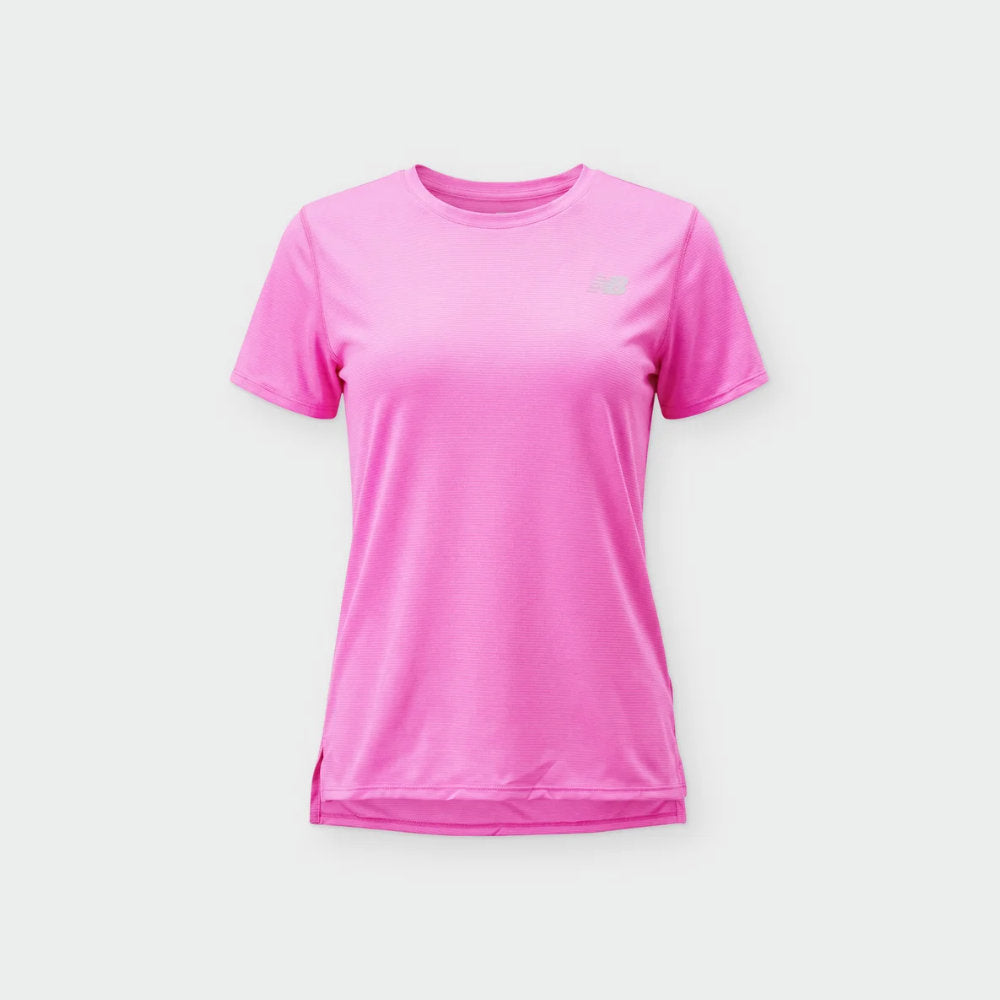 New Balance Womens Sport Logo Tee Pink