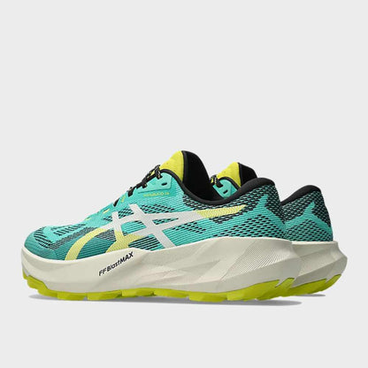 ASICS MENS TRABUCO 14 trail running shoes GREEN