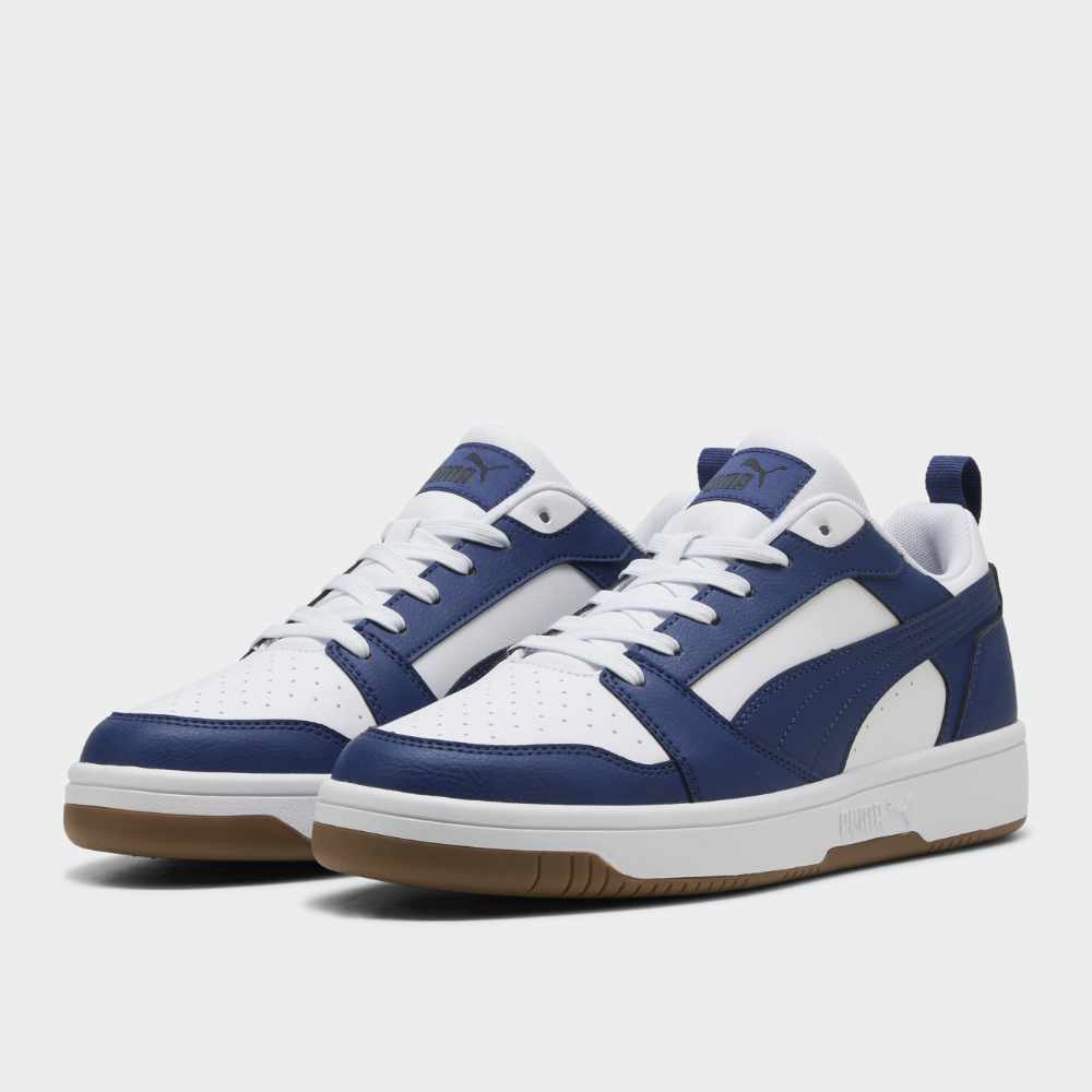 Puma Mens Rebound V6 Low Sneakers Blue