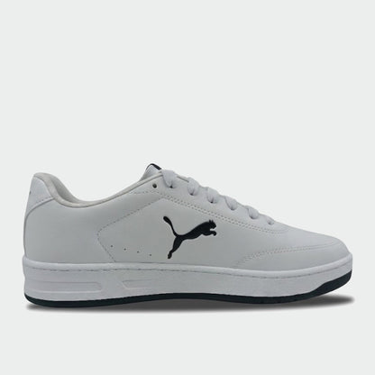 Puma Mens Court Classic Clean Cat Sneakers White