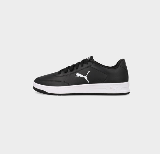 PUMA MENS Court Classic Clean Cat Sneakers BLACK
