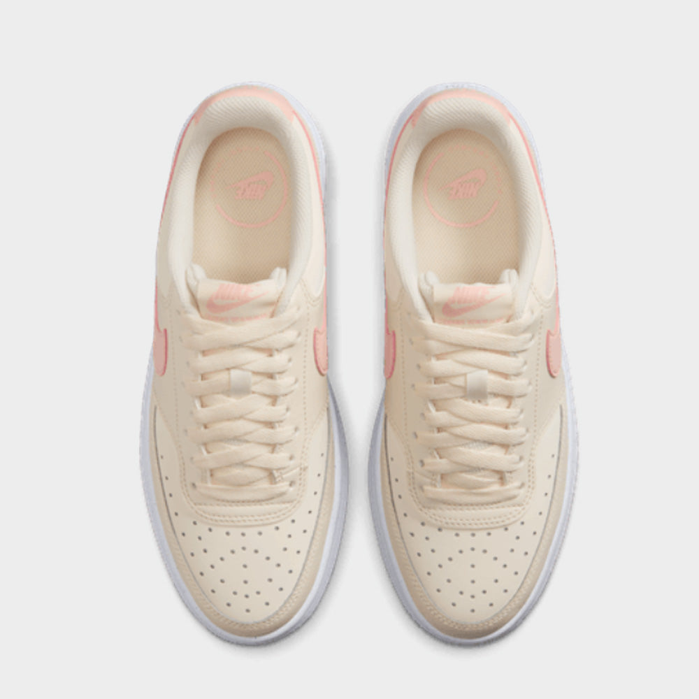 Nike Womens Court Vision Alta Sneakers Beige
