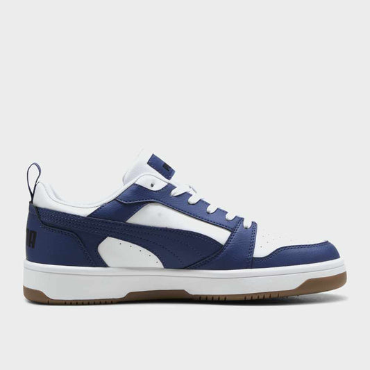Puma Mens Rebound V6 Low Sneakers Blue
