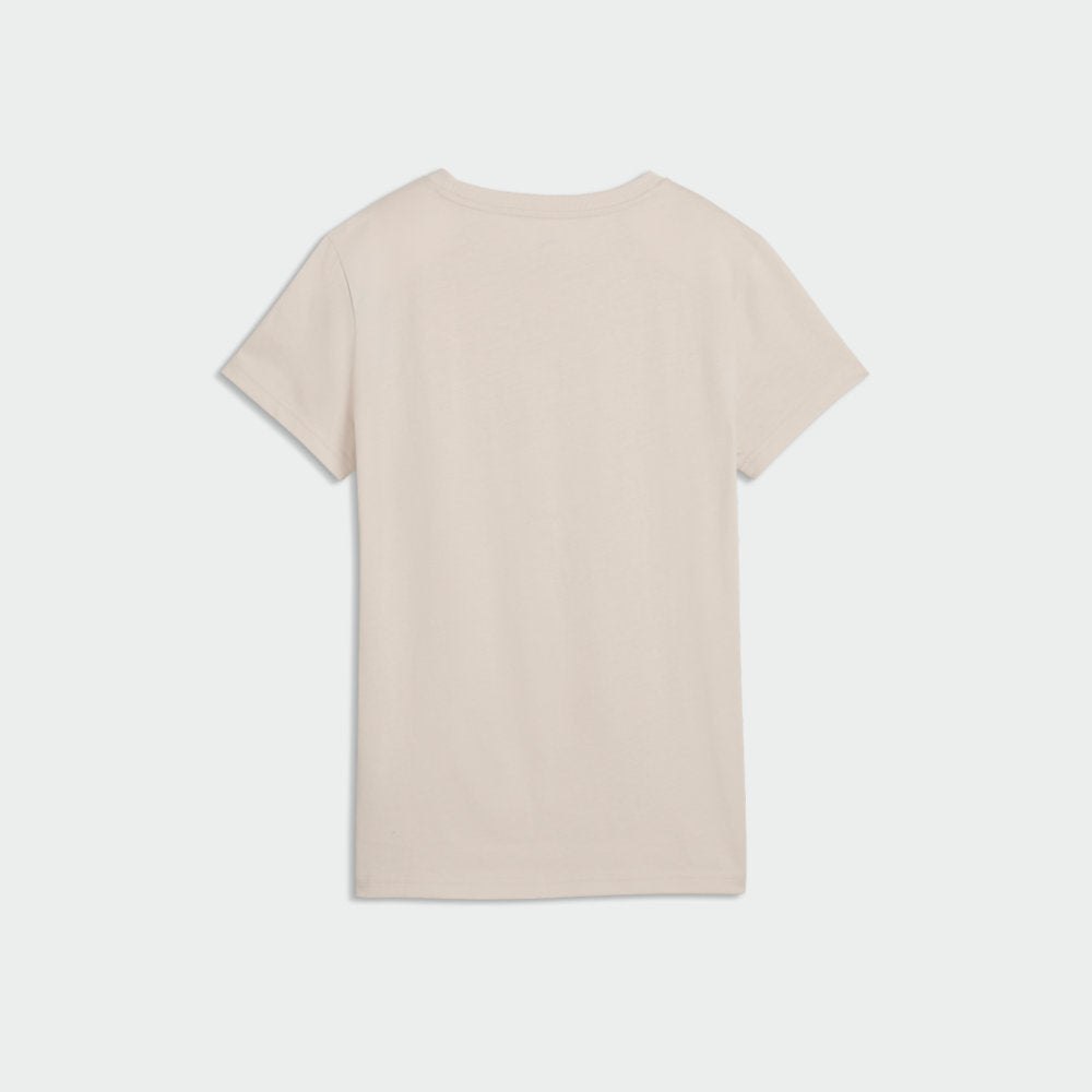 Puma Womens Essential Centered Cat Logo Tee Grey