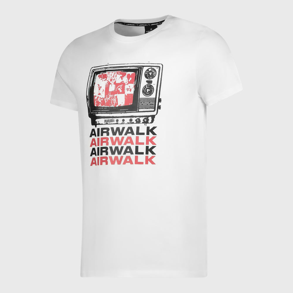 Airwalk Mens Tony Tee White/Multi _ 181141 _ White