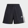 Adidas Womens 3 Stripe Woven Shorts Black