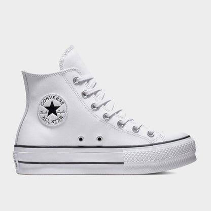 Converse Womens Chuck Taylor All Star Leather Platform High Top sneakers White