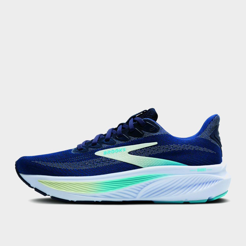 Brooks Womens Ghost 17 Running Shoes Navy