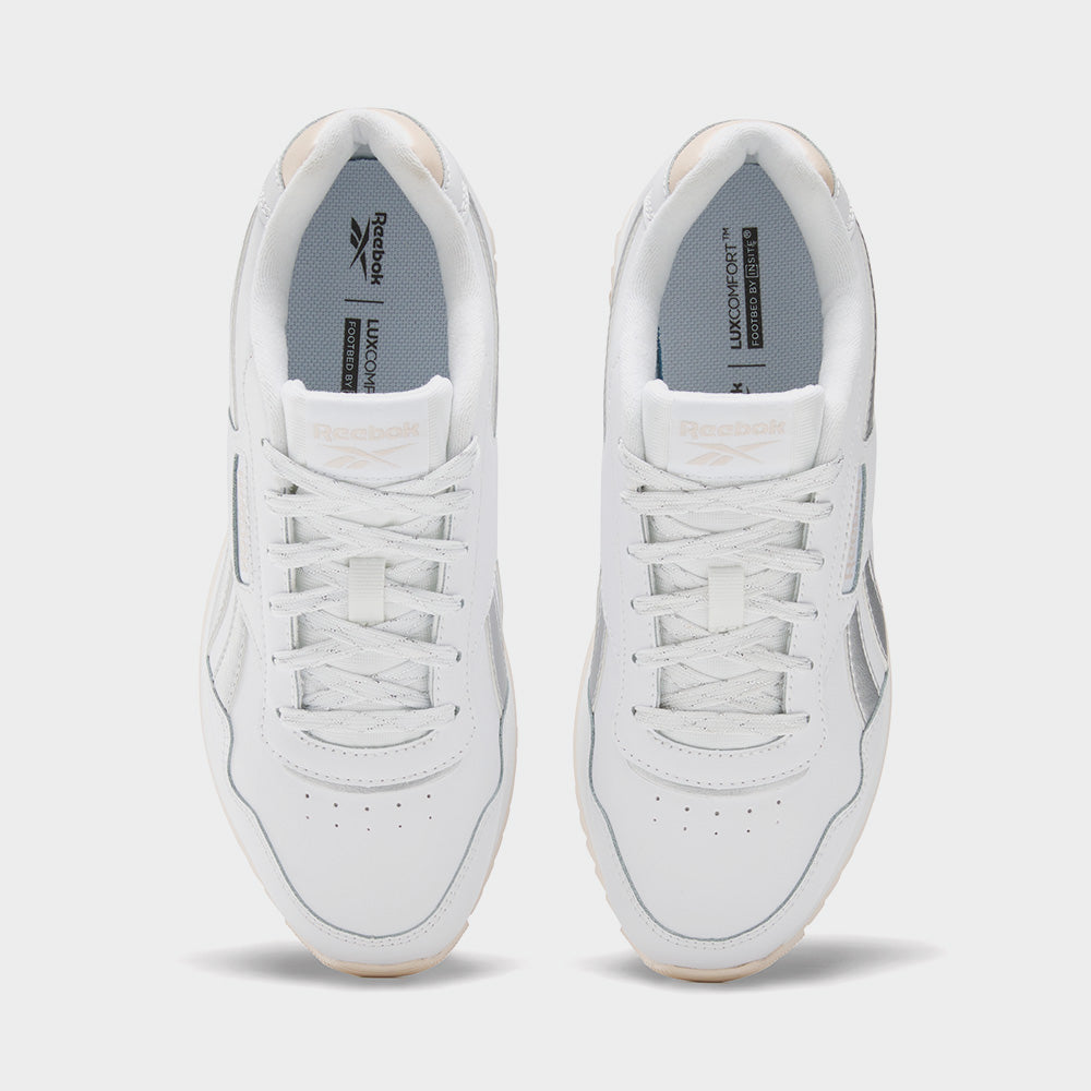 Reebok Womens Glide Ripple Double Sneakers White