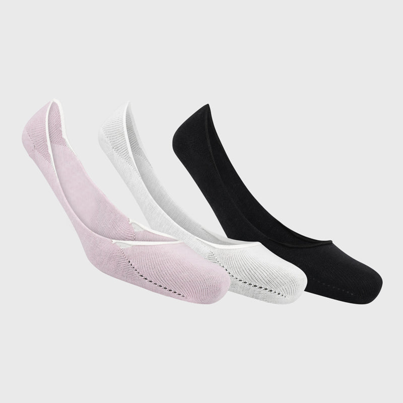 Sox Unisex 3 Pack Invisible Socks Multi