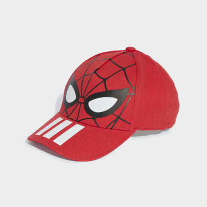 Adidas Boys Spriderman Peak Cap Red