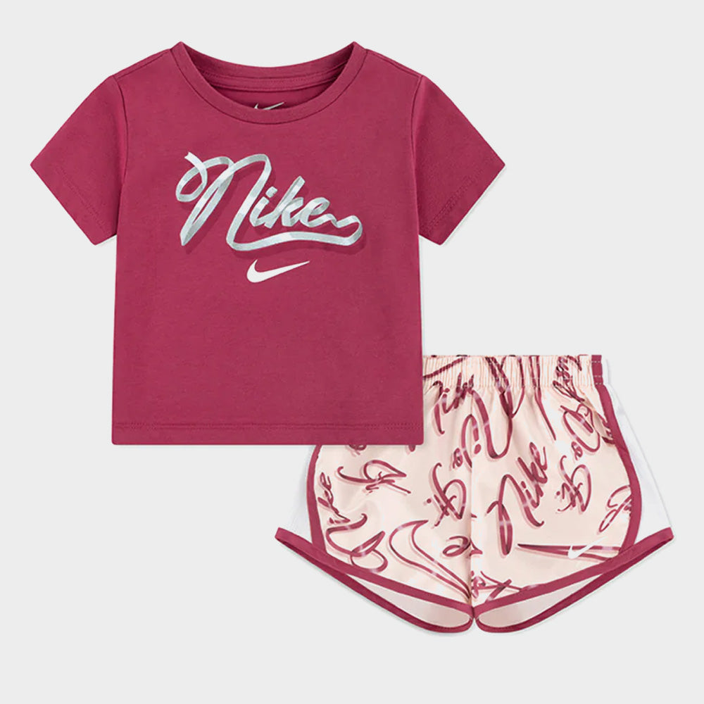 Nike Kids Essential All Over Print Set Pink