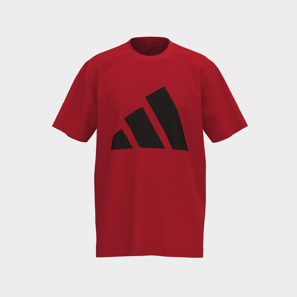 Adidas Mens Essentials Big Logo Tee Red