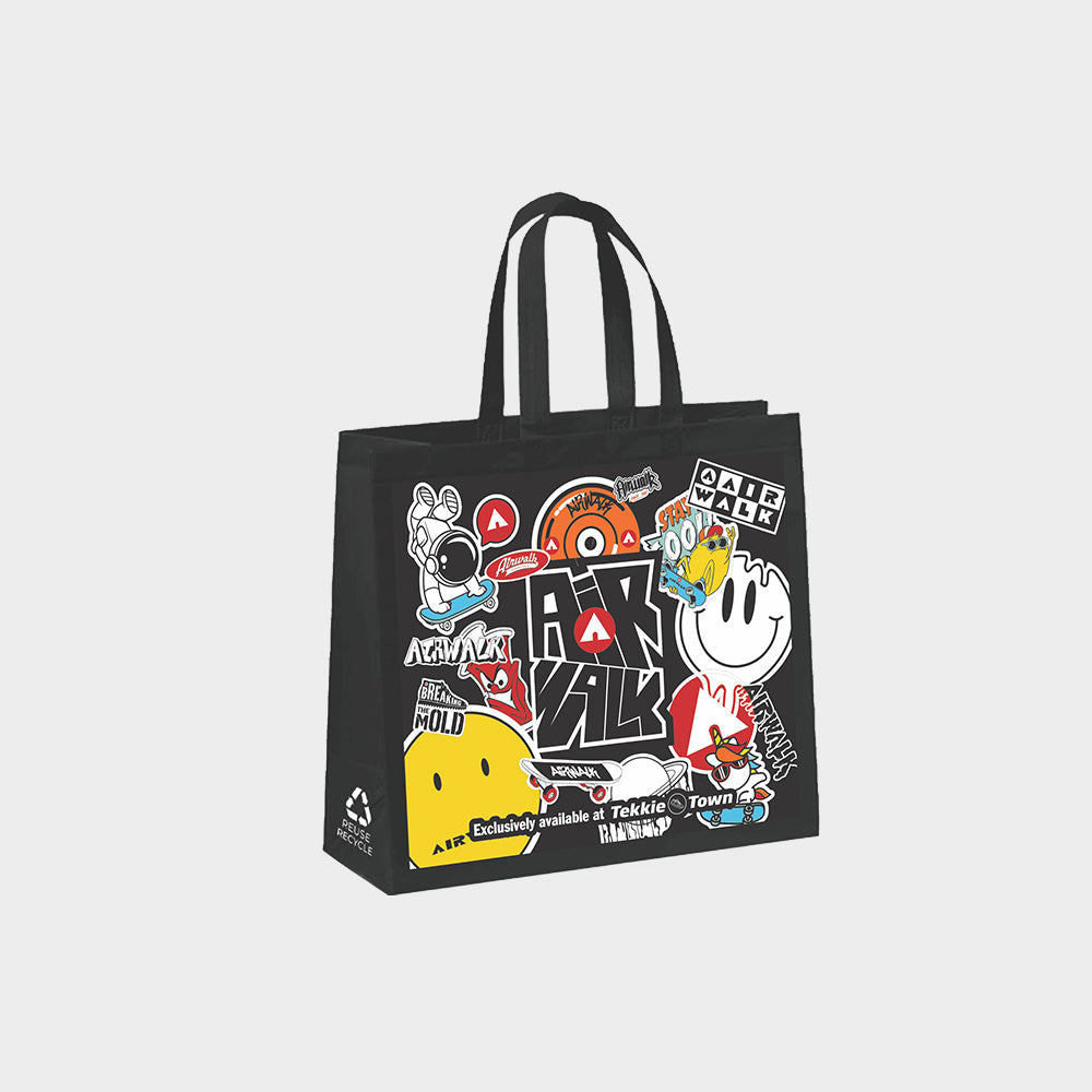 Airwalk Mens Festive Shopping Bag Black