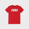 Code Mens Sporty Stripe Graphic Tee Red
