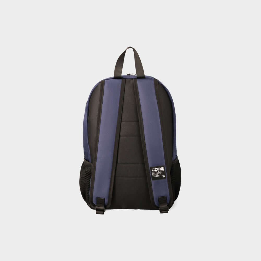 Code Front Pocket Backpack Blue
