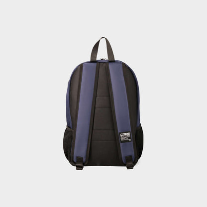Code Front Pocket Backpack Blue
