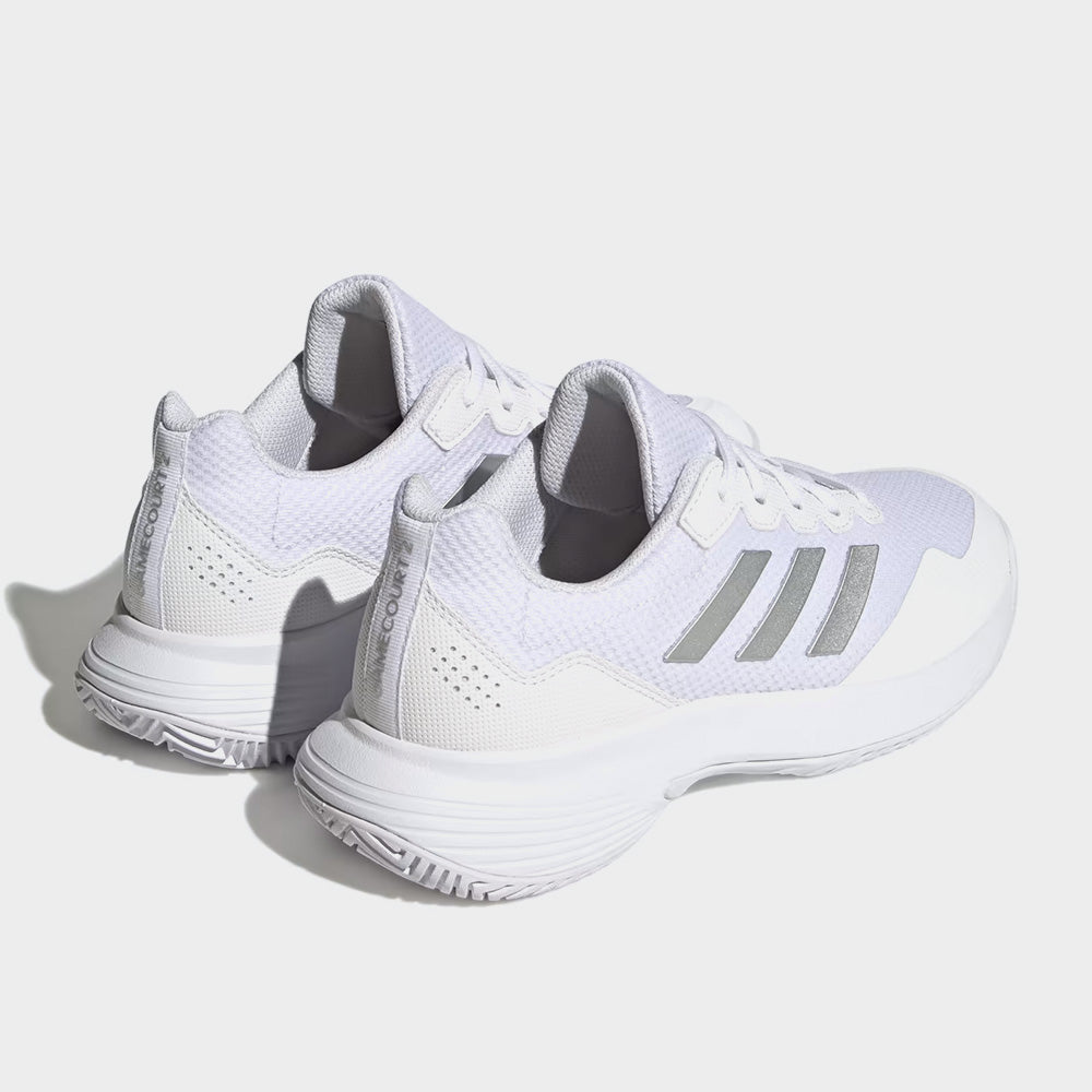 Adidas Womens Gamecourt Tennis Shoes White - Main Image