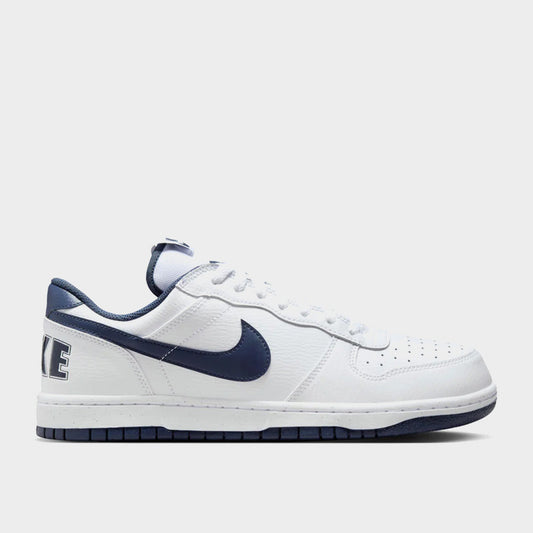 NIKE MENS Big Nike Low Sneakers WHITE