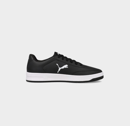 Puma Mens Court Classic Clean Cat Sneakers Black
