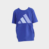 Adidas Boys Big Logo Tee Blue