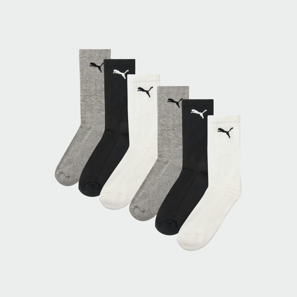 PUMA 3 Pack Cat logo Tennie Socks WHITE