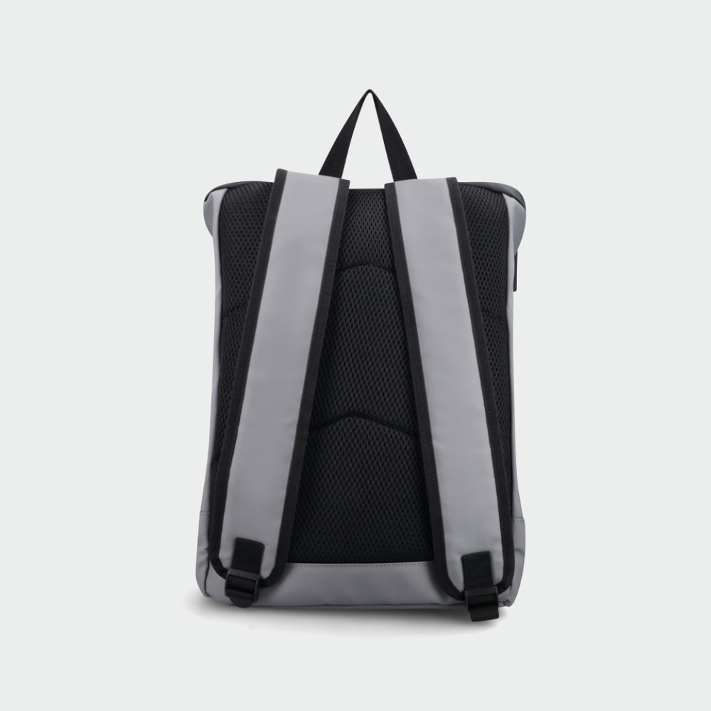 Code 2 Tone Fold Over Backpack Grey