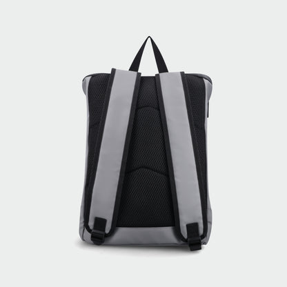 Code 2 Tone Fold Over Backpack Grey