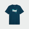 Puma Mens Graphics Puma Tee Green