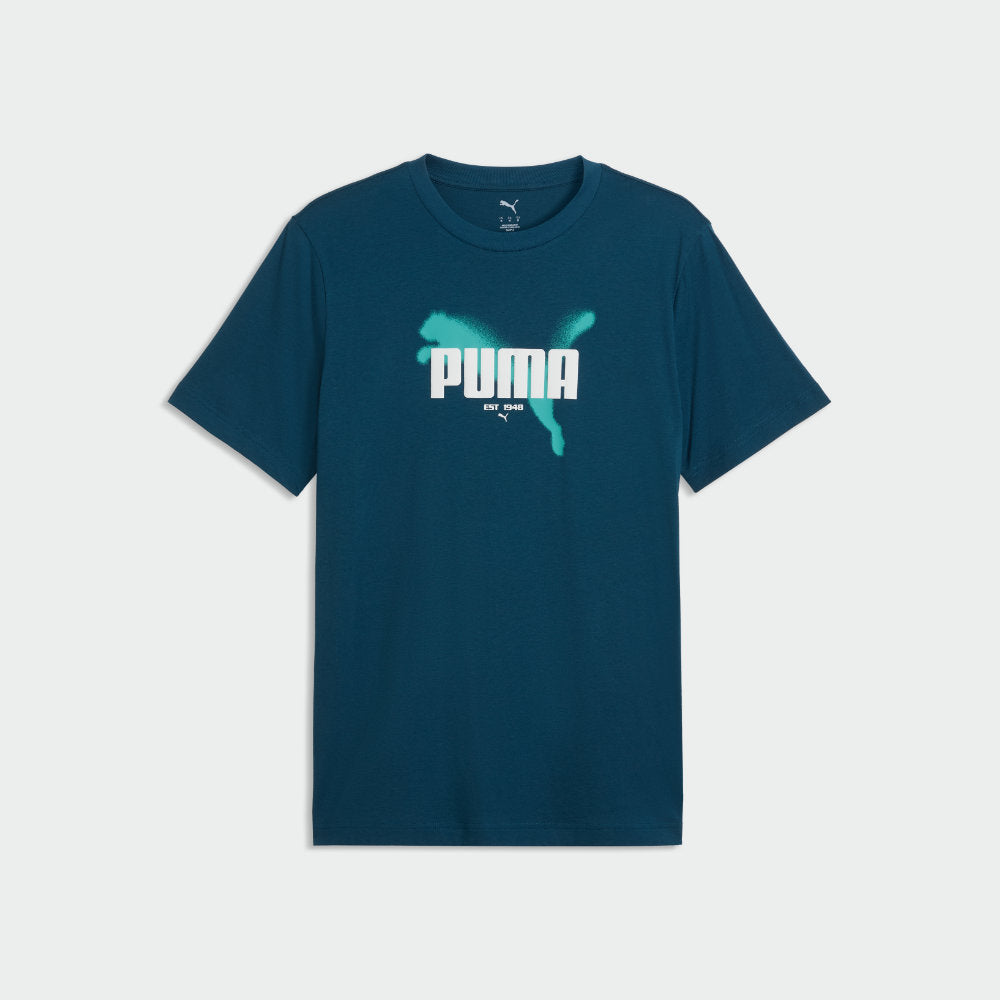 Puma Mens Graphics Puma Tee Green