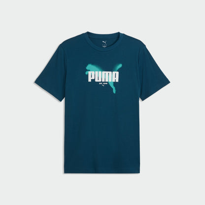 Puma Mens Graphics Puma Tee Green